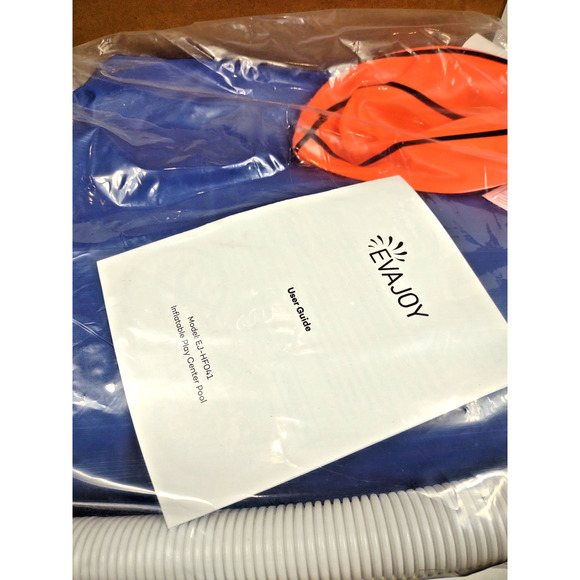 Evajoy Inflatable Kiddie Pool, 90" Kids Pool Basketball Summer Water Party Kit - Picture 8 of 11